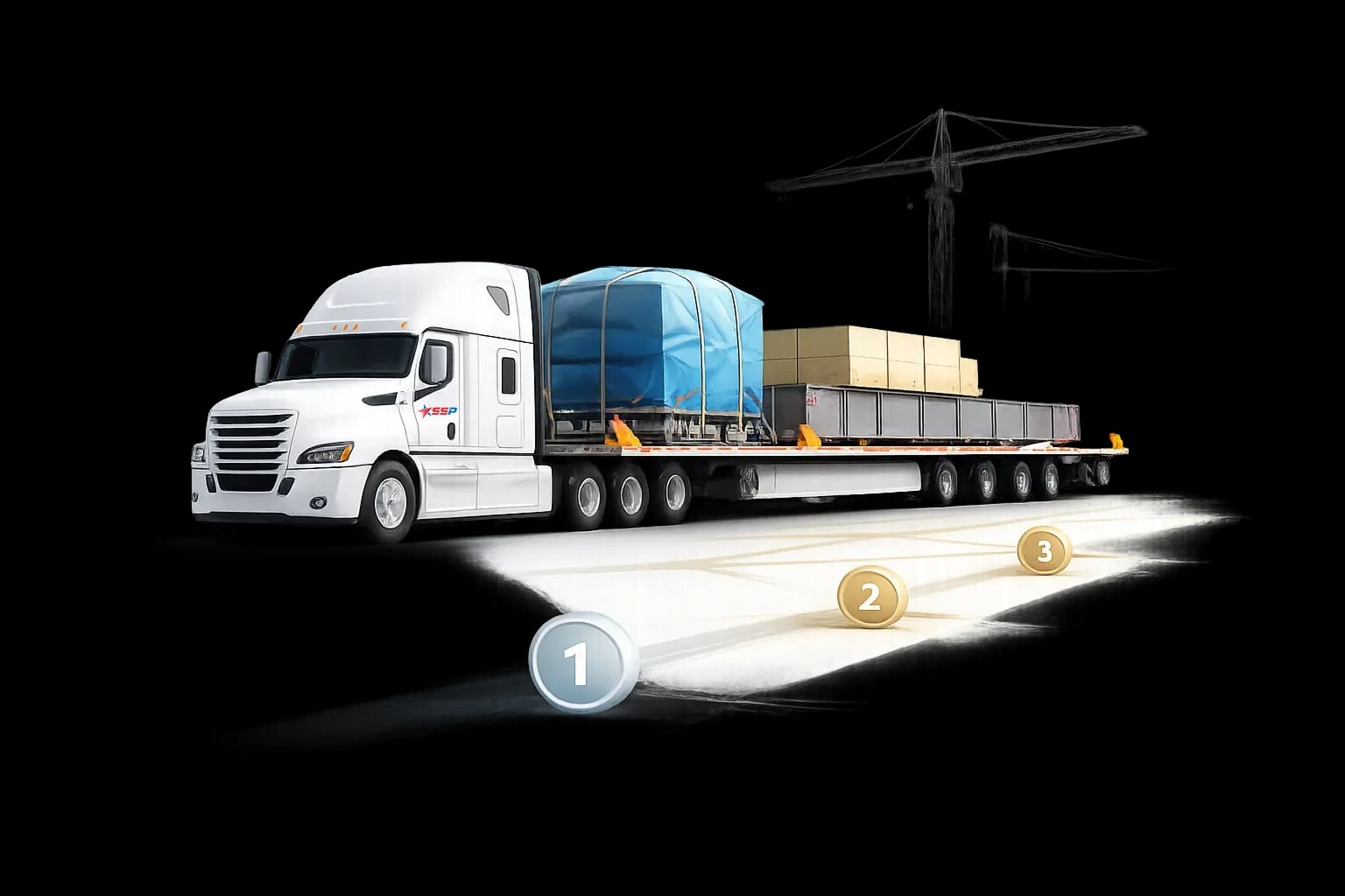 Project freight and phased heavy or engineered cargo coordination