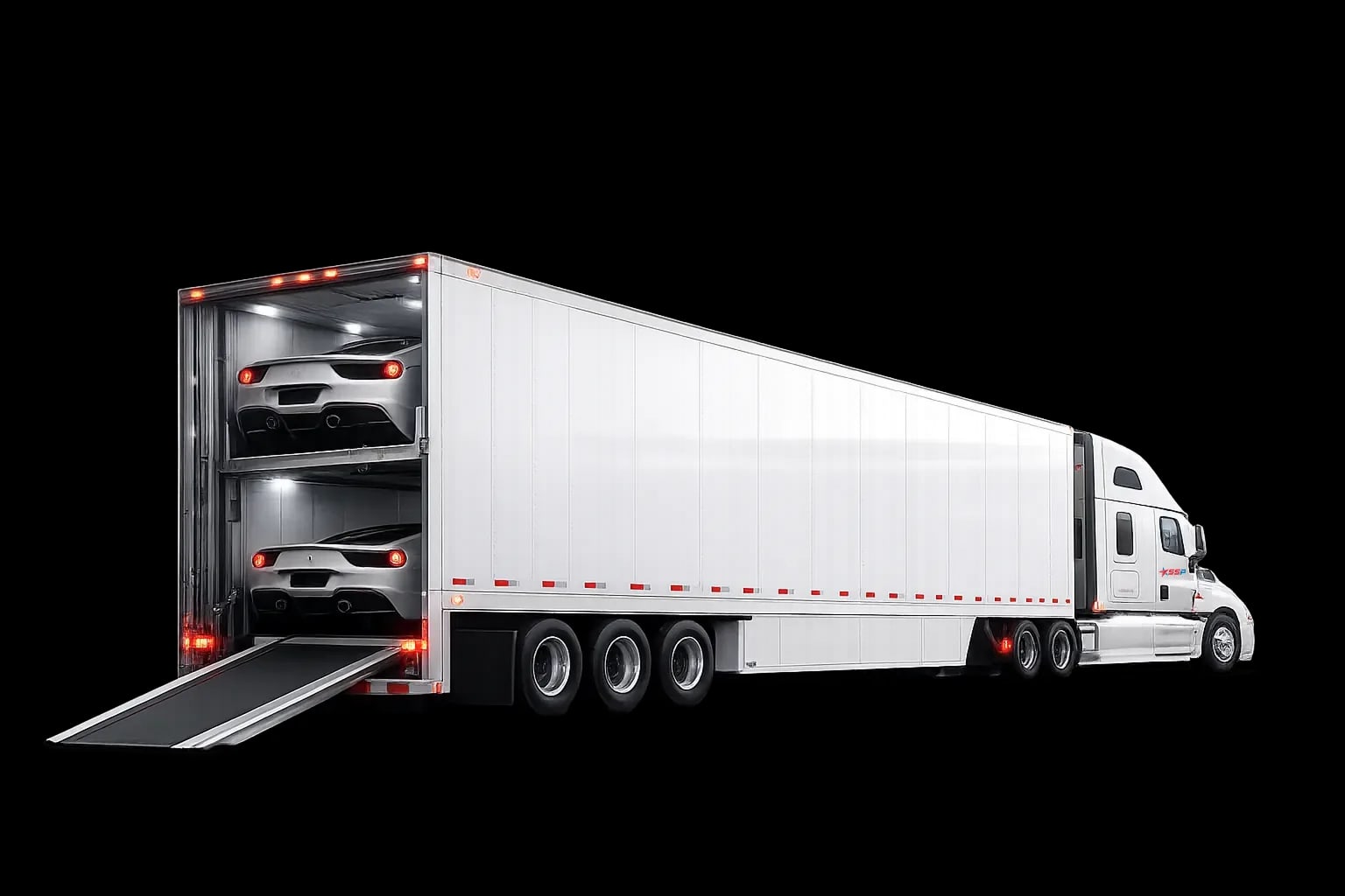 Specialized vehicle transport and high-value unit handling