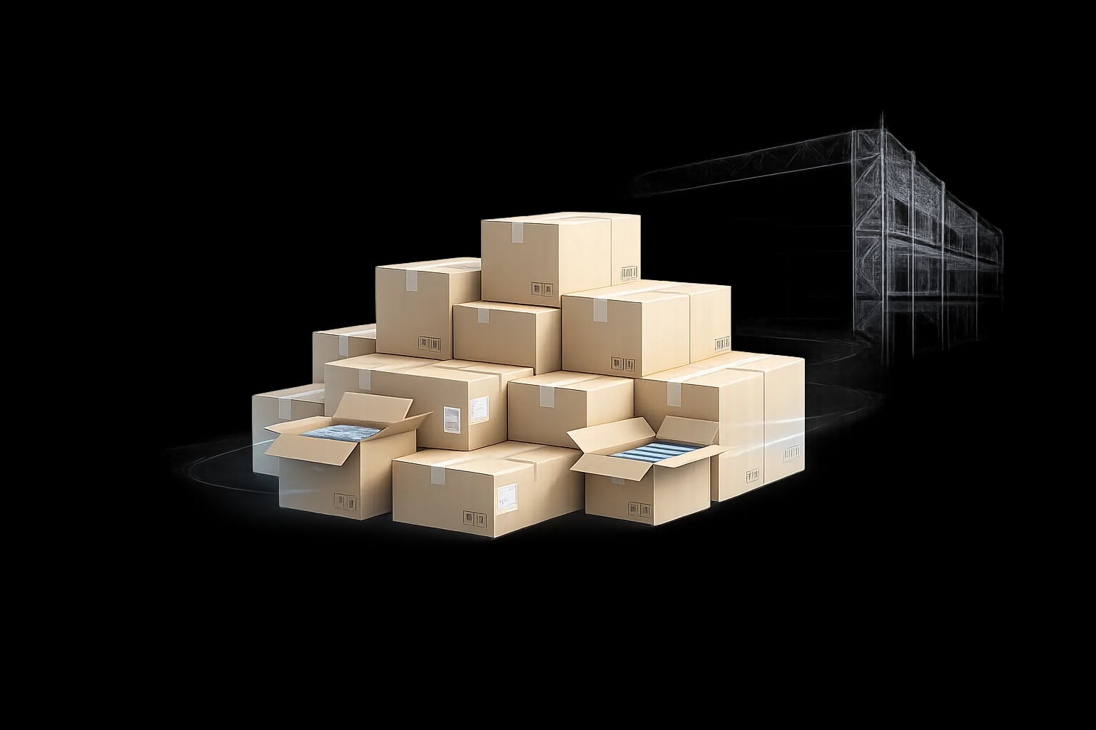 Warehousing and distribution operations connected to outbound freight