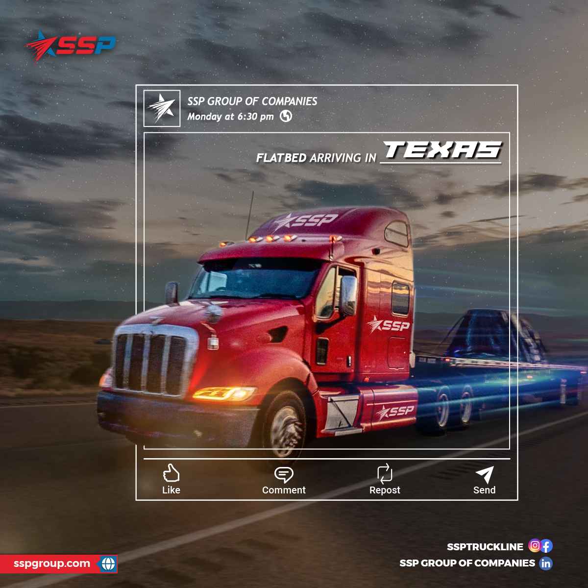 SSP Bridging USA, Canada, and Mexico with Premier Flatbed Trucking Services