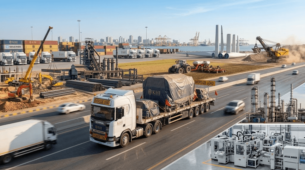 Common Industries That Rely on Flatbed Shipping for Heavy Freight Transport